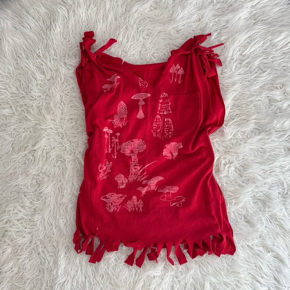 Handmade Festival Mushroom Tank Top